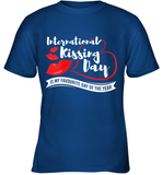Womens Funny, International Kissing Day, International Kissing Day V Neck T Shirt Youth T-Shirt