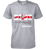 Womens England Flag Football Supporter Sports Gifts V Neck T Shirt Premium Men's T-Shirt