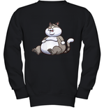 Womens Fat Cat Funny Chubby Cat  International Cat Day V Neck T Shirt Youth Sweatshirt