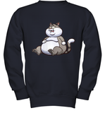 Womens Fat Cat Funny Chubby Cat  International Cat Day V Neck T Shirt Youth Sweatshirt