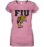 Womens FIU Panthers College NCAA PPFIU01 V Neck T Shirt Women's V-Neck T-Shirt
