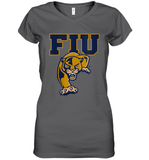 Womens FIU Panthers College NCAA PPFIU01 V Neck T Shirt Women's V-Neck T-Shirt