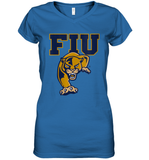 Womens FIU Panthers College NCAA PPFIU01 V Neck T Shirt Women's V-Neck T-Shirt