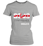 Womens England Flag Football Supporter Sports Gifts V Neck T Shirt Women's T-Shirt