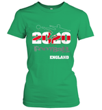 Womens England Flag Football Supporter Sports Gifts V Neck T Shirt Women's T-Shirt