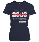 Womens England Flag Football Supporter Sports Gifts V Neck T Shirt Women's T-Shirt