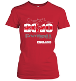 Womens England Flag Football Supporter Sports Gifts V Neck T Shirt Women's T-Shirt