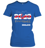 Womens England Flag Football Supporter Sports Gifts V Neck T Shirt Women's T-Shirt