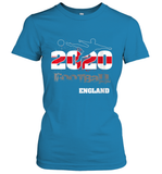 Womens England Flag Football Supporter Sports Gifts V Neck T Shirt Women's T-Shirt