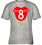 Womens Happy International Women's Day shirt for Youth Women  Back Tank Top Youth T-Shirt