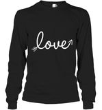 Women's Love Valentines Day Anniversary Shirt T Shirt Long Sleeve T-Shirt