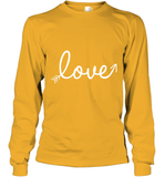 Women's Love Valentines Day Anniversary Shirt T Shirt Long Sleeve T-Shirt