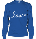 Women's Love Valentines Day Anniversary Shirt T Shirt Long Sleeve T-Shirt
