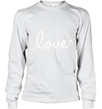 Women's Love Valentines Day Anniversary Shirt T Shirt Long Sleeve T-Shirt