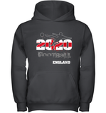 Womens England Flag Football Supporter Sports Gifts V Neck T Shirt Youth Hoodie