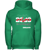 Womens England Flag Football Supporter Sports Gifts V Neck T Shirt Youth Hoodie