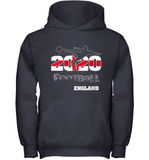 Womens England Flag Football Supporter Sports Gifts V Neck T Shirt Youth Hoodie