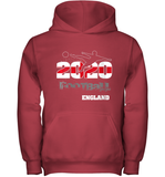 Womens England Flag Football Supporter Sports Gifts V Neck T Shirt Youth Hoodie