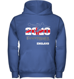 Womens England Flag Football Supporter Sports Gifts V Neck T Shirt Youth Hoodie