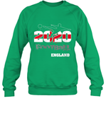 Womens England Flag Football Supporter Sports Gifts V Neck T Shirt Sweatshirt