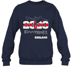 Womens England Flag Football Supporter Sports Gifts V Neck T Shirt Sweatshirt