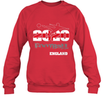 Womens England Flag Football Supporter Sports Gifts V Neck T Shirt Sweatshirt