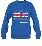 Womens England Flag Football Supporter Sports Gifts V Neck T Shirt Sweatshirt
