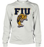 Womens FIU Panthers College NCAA PPFIU01 V Neck T Shirt Long Sleeve T-Shirt