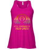 Womens 19th Amendment 1920 2020 Women's Right To Vote Retro Sunset V Neck T Shirt Racerback Tank