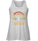Womens 19th Amendment 1920 2020 Women's Right To Vote Retro Sunset V Neck T Shirt Racerback Tank