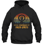 Womens 19th Amendment 1920 2020 Women's Right To Vote Retro Sunset V Neck T Shirt Hoodie