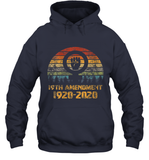 Womens 19th Amendment 1920 2020 Women's Right To Vote Retro Sunset V Neck T Shirt Hoodie