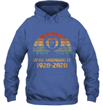 Womens 19th Amendment 1920 2020 Women's Right To Vote Retro Sunset V Neck T Shirt Hoodie