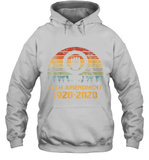 Womens 19th Amendment 1920 2020 Women's Right To Vote Retro Sunset V Neck T Shirt Hoodie