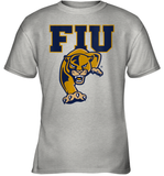 Womens FIU Panthers College NCAA PPFIU01 V Neck T Shirt Youth T-Shirt