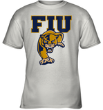 Womens FIU Panthers College NCAA PPFIU01 V Neck T Shirt Youth T-Shirt