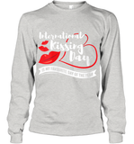 Womens Funny, International Kissing Day, International Kissing Day V Neck T Shirt Youth Long Sleeve