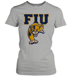 Womens FIU Panthers College NCAA PPFIU01 V Neck T Shirt Women's T-Shirt
