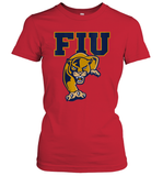 Womens FIU Panthers College NCAA PPFIU01 V Neck T Shirt Women's T-Shirt