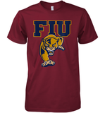 Womens FIU Panthers College NCAA PPFIU01 V Neck T Shirt Premium Men's T-Shirt