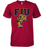 Womens FIU Panthers College NCAA PPFIU01 V Neck T Shirt Premium Men's T-Shirt