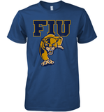 Womens FIU Panthers College NCAA PPFIU01 V Neck T Shirt Premium Men's T-Shirt