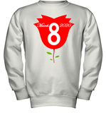 Womens Happy International Women's Day shirt for Youth Women  Back Tank Top Youth Sweatshirt