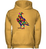 Womens Colourful Dove Bird International Dot day V Neck T Shirt Youth Hoodie