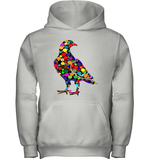 Womens Colourful Dove Bird International Dot day V Neck T Shirt Youth Hoodie