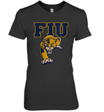 Womens FIU Panthers College NCAA PPFIU01 V Neck T Shirt Premium Women's T-Shirt