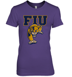 Womens FIU Panthers College NCAA PPFIU01 V Neck T Shirt Premium Women's T-Shirt