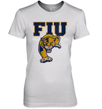 Womens FIU Panthers College NCAA PPFIU01 V Neck T Shirt Premium Women's T-Shirt