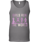 Womens Girls Run The World  International Women's Day Feminist V Neck T Shirt Tank Top