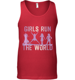 Womens Girls Run The World  International Women's Day Feminist V Neck T Shirt Tank Top
